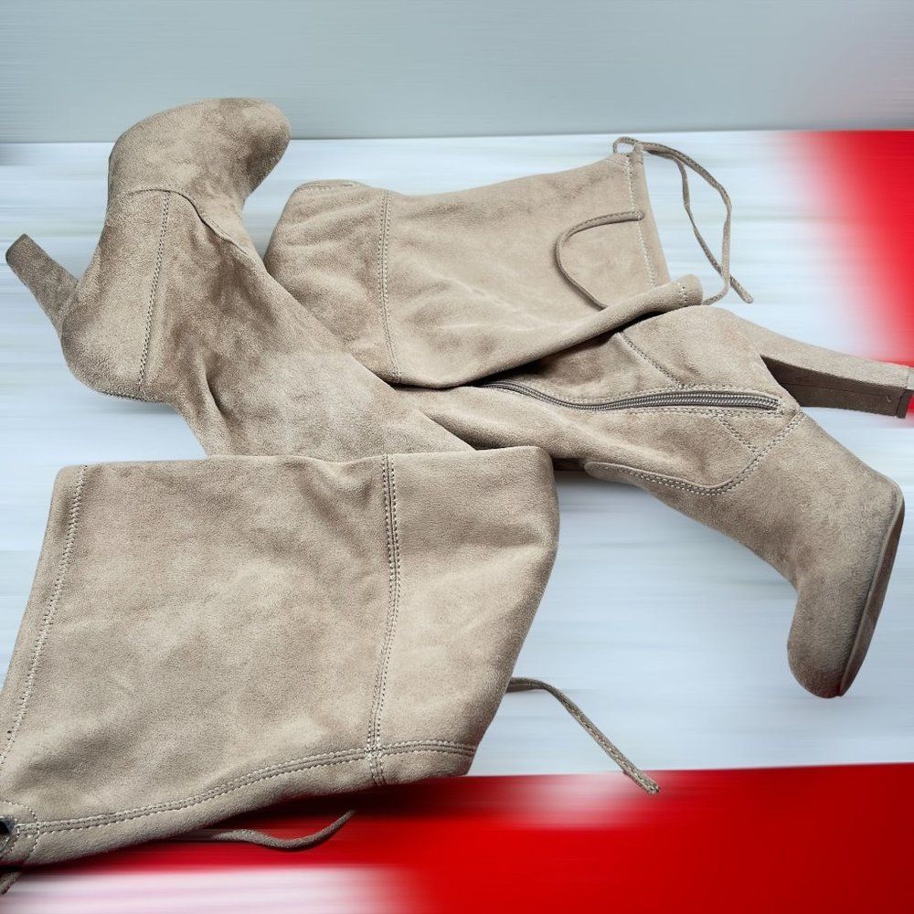 Women 6 Charlotte Russe Suede Over The Knee Boots